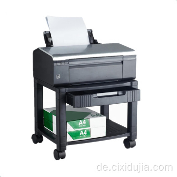 2 Regal unter dem Schreibtisch Mobile Printer Stand Cart